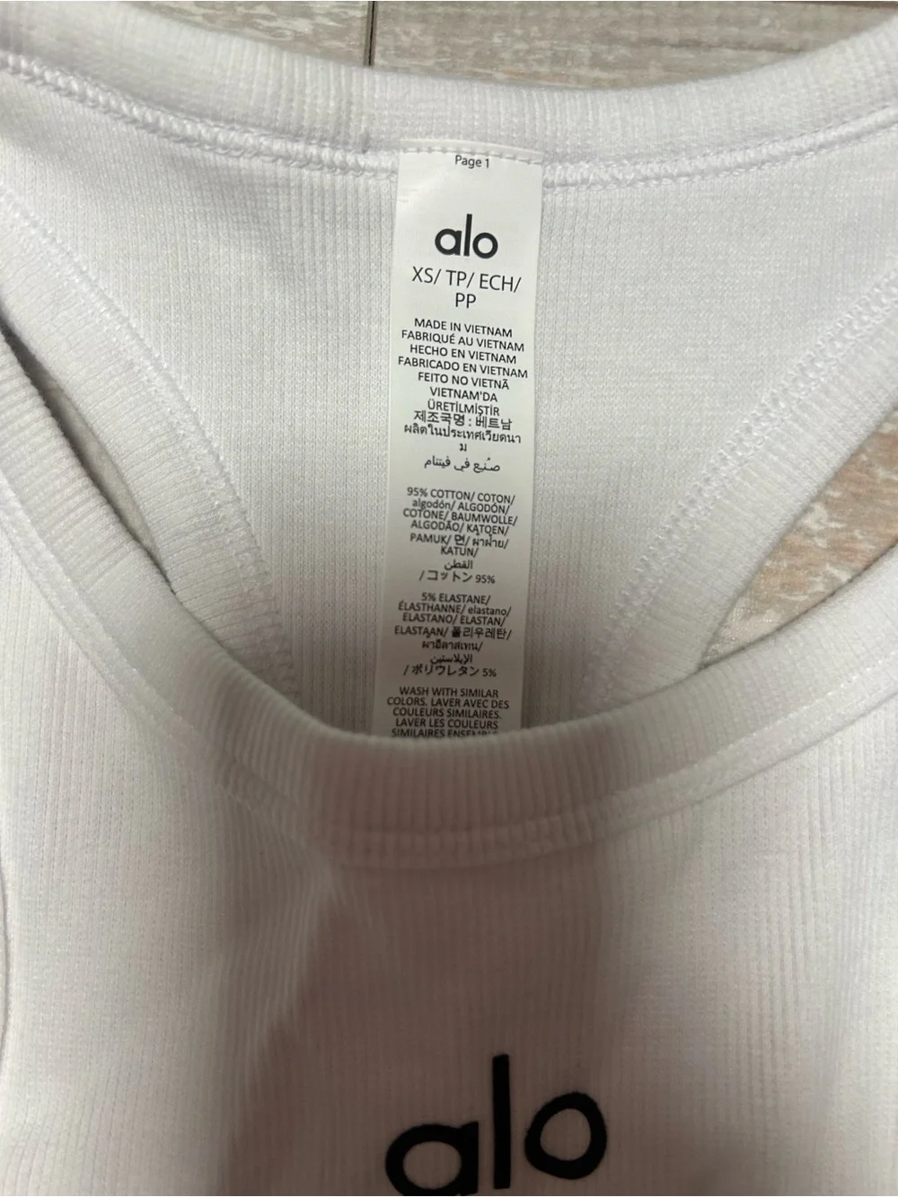 ALO Yoga Women's NWT Aspire Tank Size XS